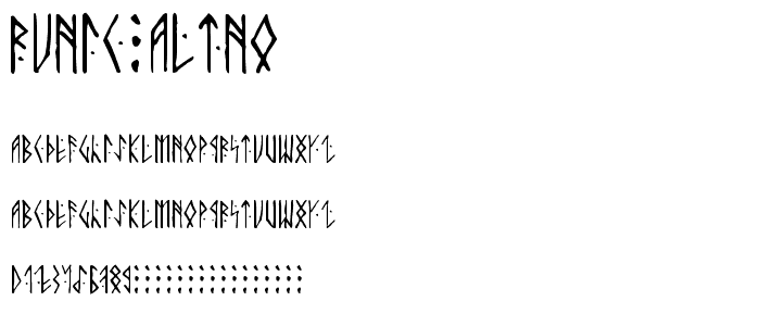 Runic AltNo font
